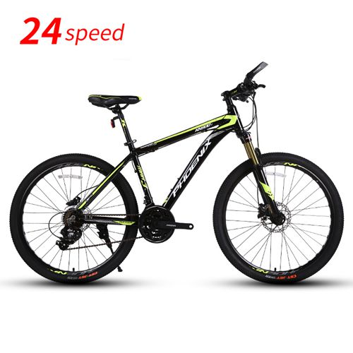 Phoenix 26 INCH Bike 21 24 Speed Mountain Bicycle Aluminium Double Disc Brake MTB Bike bisiklet bicicleta mountain road bike easy-smart-way.myshopify.com