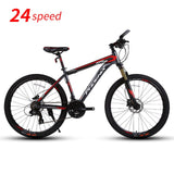 Phoenix 24 Speed Bicycle Mens Road Bike Aluminum Alloy Frame Cycling Double Disc Drake 26inch Racing Bicycle MTB Mountain Bike easy-smart-way.myshopify.com