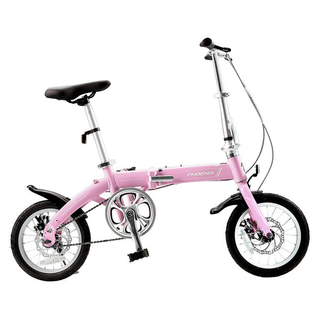 Phoenix 14'' Folding Bike Ultra-light Portable Bicycle  Adult Student Aluminum Woman Cycling Alloy Bicycle bisiklet bicicletas easy-smart-way.myshopify.com