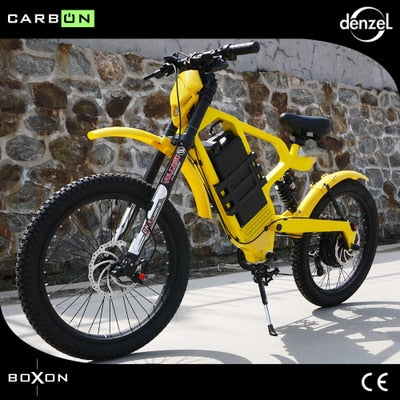 Electric motorcycles Carbon fiber   electric mountain bike 60v lithium battery  rear 2000w motor drive LCD smart electric ebiike easy-smart-way.myshopify.com
