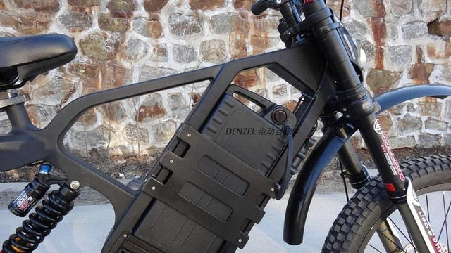 Electric motorcycles Carbon fiber   electric mountain bike 60v lithium battery  rear 2000w motor drive LCD smart electric ebiike easy-smart-way.myshopify.com