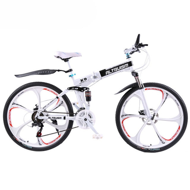 Hot Sale Altruism Mountain Bikes 26-Inch Steel 21-Speed Bicycles X9 Dual Disc Brakes Variable Speed Road Bike Racing Bicycle easy-smart-way.myshopify.com