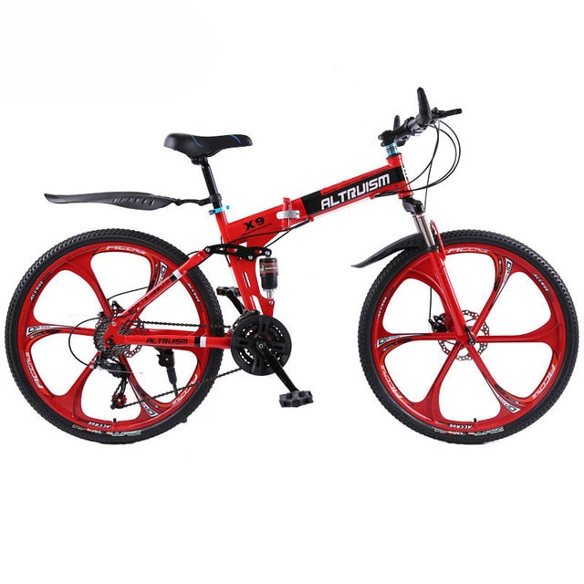 Hot Sale Altruism Mountain Bikes 26-Inch Steel 21-Speed Bicycles X9 Dual Disc Brakes Variable Speed Road Bike Racing Bicycle easy-smart-way.myshopify.com