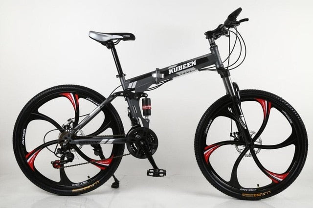 KUBEEN mountain bike 26-inch steel 21-speed bicycles dual disc brakes variable speed road bikes racing bicycle easy-smart-way.myshopify.com