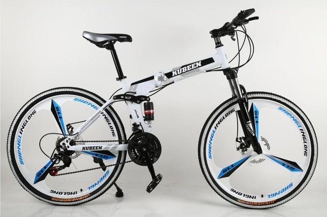 KUBEEN mountain bike 26-inch steel 21-speed bicycles dual disc brakes variable speed road bikes racing bicycle easy-smart-way.myshopify.com