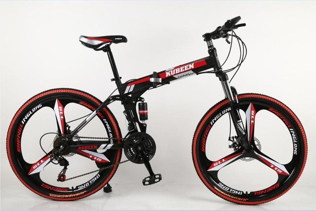 KUBEEN mountain bike 26-inch steel 21-speed bicycles dual disc brakes variable speed road bikes racing bicycle easy-smart-way.myshopify.com