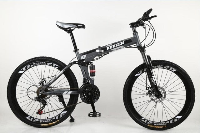 KUBEEN mountain bike 26-inch steel 21-speed bicycles dual disc brakes variable speed road bikes racing bicycle easy-smart-way.myshopify.com