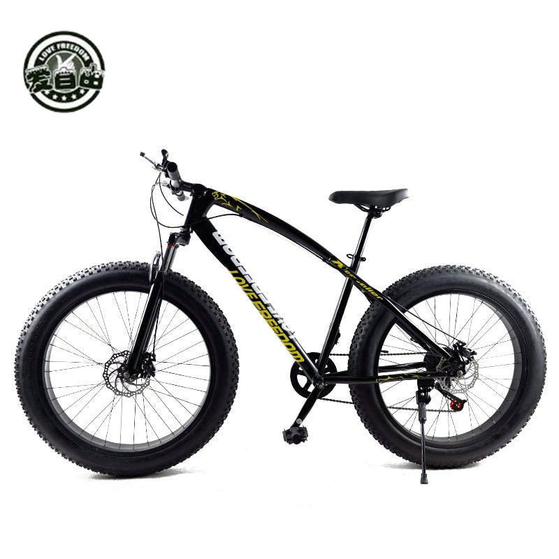 Love Freedom  Hot Sale 7/21/24/27 Speed Snow Bike 26-inch 4.0 Fat Bicycle Mechanical disc brake Mountain Bike Free Delivery easy-smart-way.myshopify.com