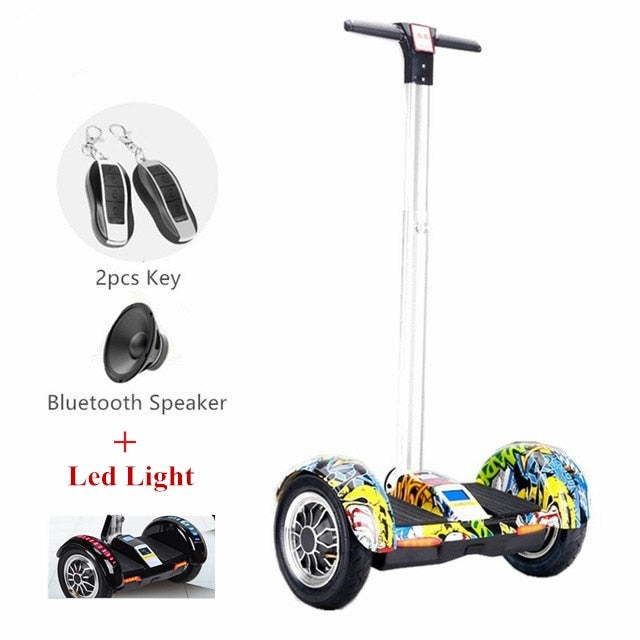 10 inch Hoverboard Two wheel Electric Scooter with Bluetooth Speaker+Led Light+Remote key Self balancing Scooter Hoover Board easy-smart-way.myshopify.com