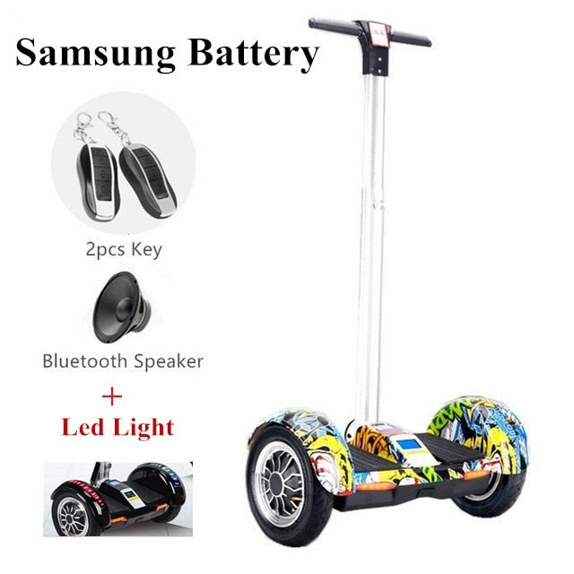 10 inch Hoverboard Two wheel Electric Scooter with Bluetooth Speaker+Led Light+Remote key Self balancing Scooter Hoover Board easy-smart-way.myshopify.com