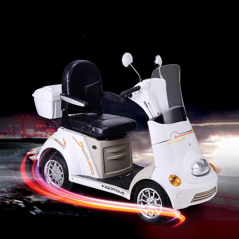 Electric Scooters Four Wheels 48v 500w Three Kinds with Trunk Baffle MP3 Player Disc-Brake Elderly easy-smart-way.myshopify.com