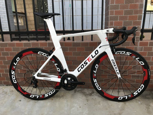2018 Costelo AEROMACHINE MONOCOQUE one piece Carbon Road Complete Bike Road Bicycle Frame wheels R8000 Group easy-smart-way.myshopify.com