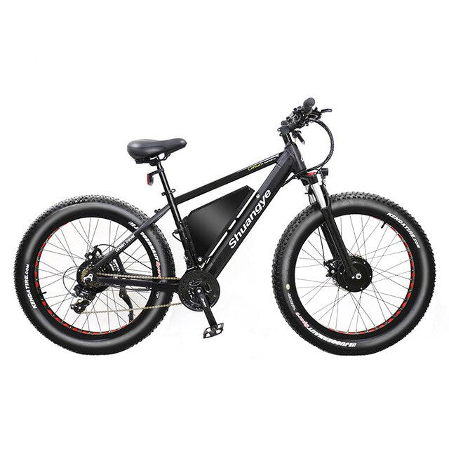 New 48V 500W dual motor dual battery fat tire beach snow electric bike easy-smart-way.myshopify.com