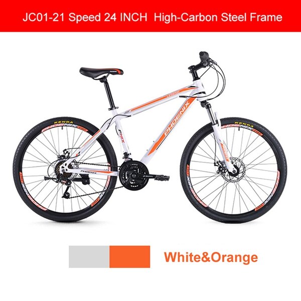 Phoenix 24"26''Mountain Bike 21/27 Speed Mens Women Steel Bicycle  MTB Suspension Fork Bicycle Student off-road Cycling Bike easy-smart-way.myshopify.com