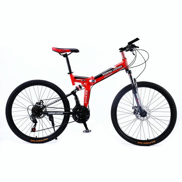Running Leopard foldable bicycmountain bike 26-inch steel 21-speed bicycles dual disc brakes  road bikes racing bicyc BMX Bik easy-smart-way.myshopify.com