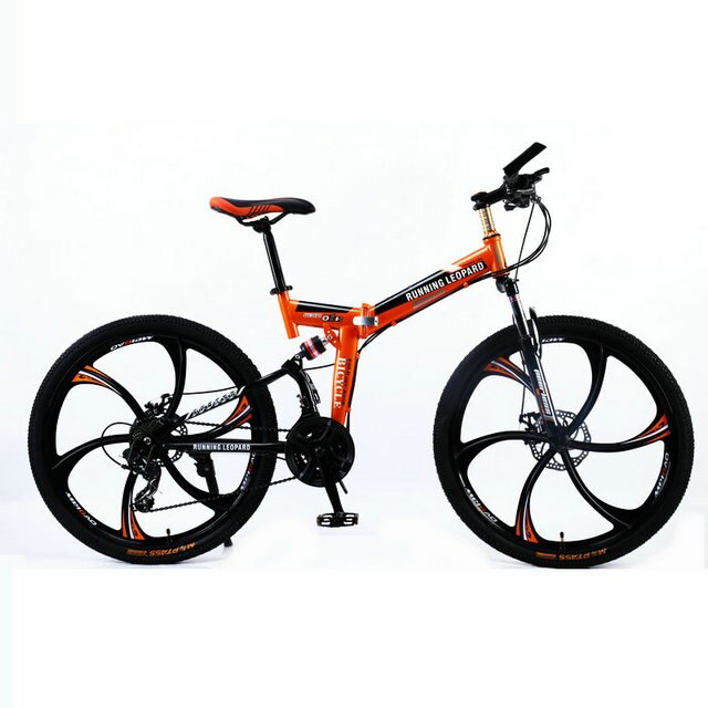 Running Leopard foldable bicycmountain bike 26-inch steel 21-speed bicycles dual disc brakes  road bikes racing bicyc BMX Bik easy-smart-way.myshopify.com