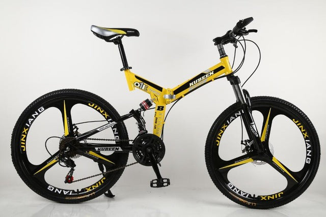 KUBEEN mountain bike 26-inch steel 21-speed bicycles dual disc brakes variable speed road bikes racing bicycle BMX Bike easy-smart-way.myshopify.com
