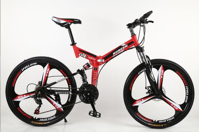 KUBEEN mountain bike 26-inch steel 21-speed bicycles dual disc brakes variable speed road bikes racing bicycle BMX Bike easy-smart-way.myshopify.com