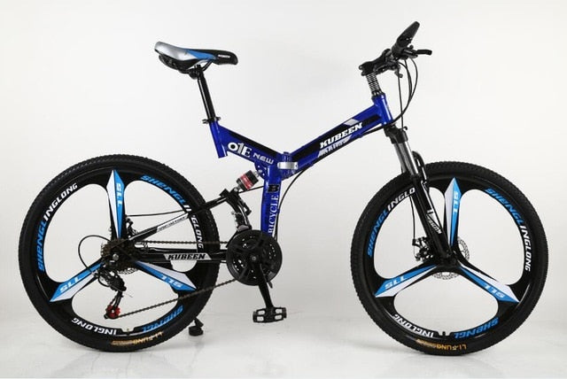 KUBEEN mountain bike 26-inch steel 21-speed bicycles dual disc brakes variable speed road bikes racing bicycle BMX Bike easy-smart-way.myshopify.com