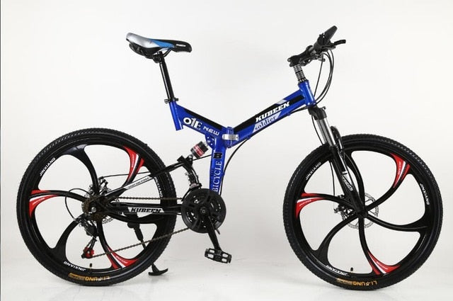 KUBEEN mountain bike 26-inch steel 21-speed bicycles dual disc brakes variable speed road bikes racing bicycle BMX Bike easy-smart-way.myshopify.com