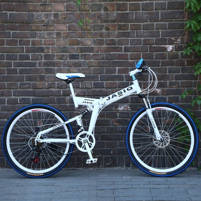 New folding mountain bike Suitable for adults 26 inch mountain bike 21 speed  Folding mountain bicycle double disc brake bike easy-smart-way.myshopify.com