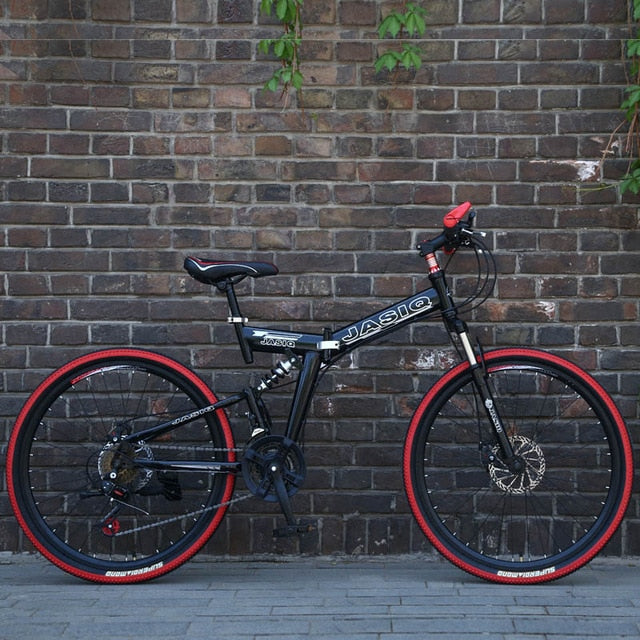 New folding mountain bike Suitable for adults 26 inch mountain bike 21 speed  Folding mountain bicycle double disc brake bike easy-smart-way.myshopify.com