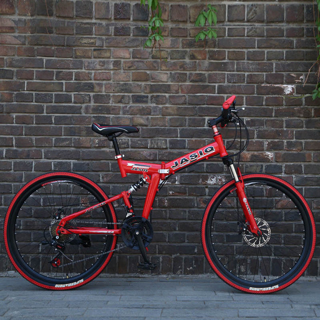 New folding mountain bike Suitable for adults 26 inch mountain bike 21 speed  Folding mountain bicycle double disc brake bike easy-smart-way.myshopify.com
