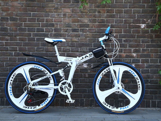 New folding mountain bike Suitable for adults 26 inch mountain bike 21 speed  Folding mountain bicycle double disc brake bike easy-smart-way.myshopify.com
