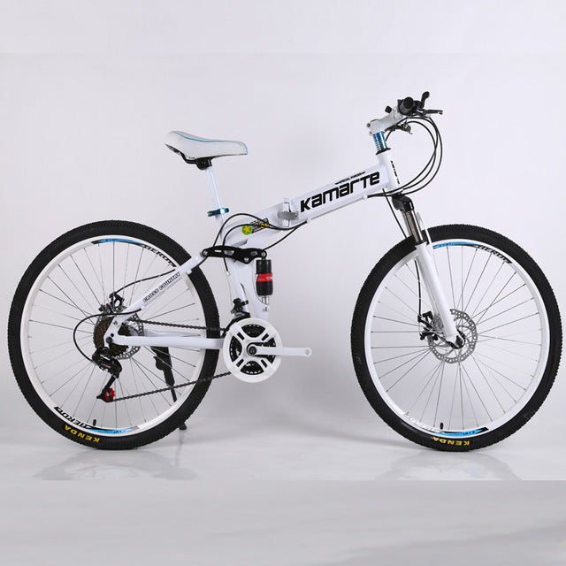 26inch folding mountain bike 21 speed double disc brakes bicycle 6 knife wheel and 3 knife wheel mountain bike easy-smart-way.myshopify.com