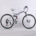 26inch folding mountain bike 21 speed double disc brakes bicycle 6 knife wheel and 3 knife wheel mountain bike easy-smart-way.myshopify.com