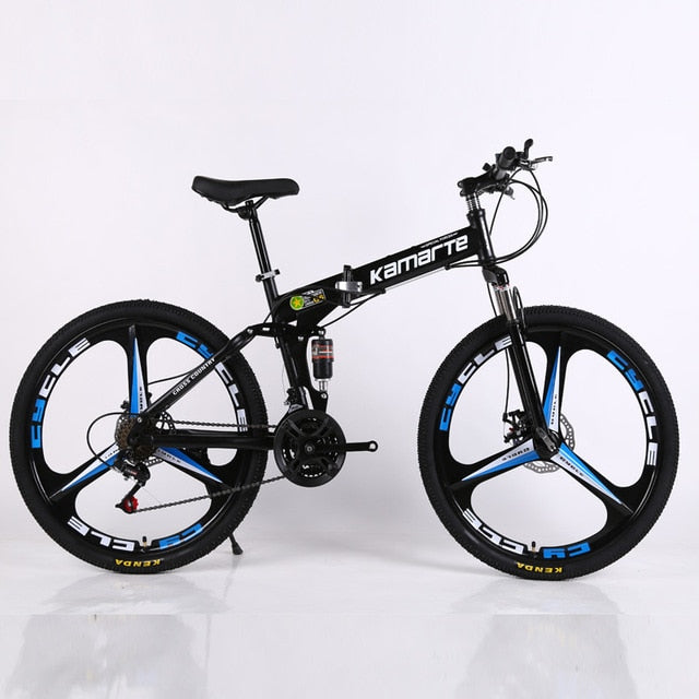 26inch folding mountain bike 21 speed double disc brakes bicycle 6 knife wheel and 3 knife wheel mountain bike easy-smart-way.myshopify.com