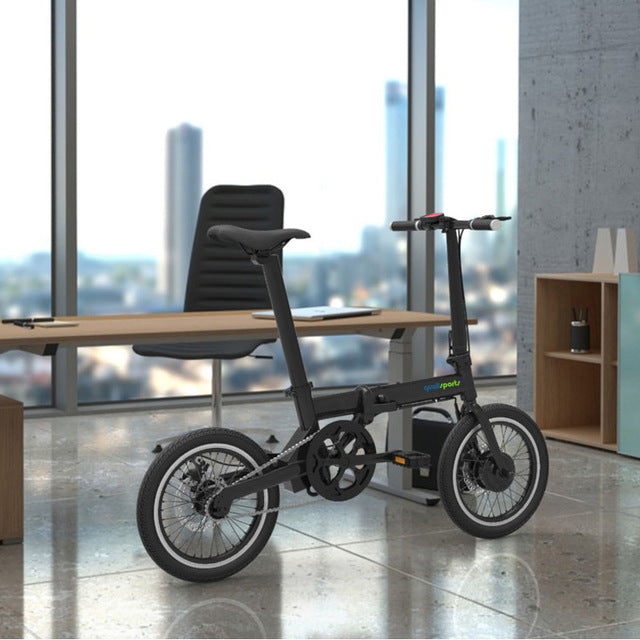 16inch electric bike folding electric bicycle Smart mini removable battery electric bike Large wheel bike Super light bicycle easy-smart-way.myshopify.com