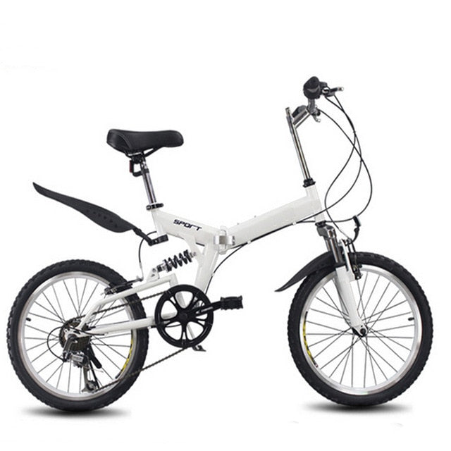 20inch folding mountain bike 6 variable speed bicycle road bike male and female cycling folding bicycle variable speed bike