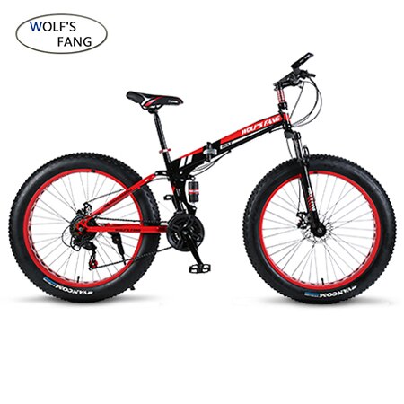 wolf's fang Bicycle 7/21/24 Speed Mountain Bike 26*4.0 Fat bike bicicleta  mtb  Road Folding bike Men Women free shipping easy-smart-way.myshopify.com