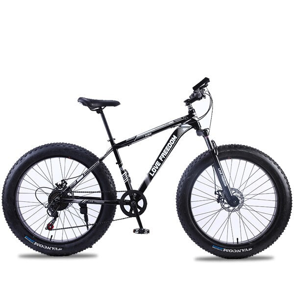 Love Freedom 7/21/24/27 Speed Mountain Bike Aluminum Frame Fat Bike 26 inch * 4.0 tireSnow bicycle Free Delivery easy-smart-way.myshopify.com