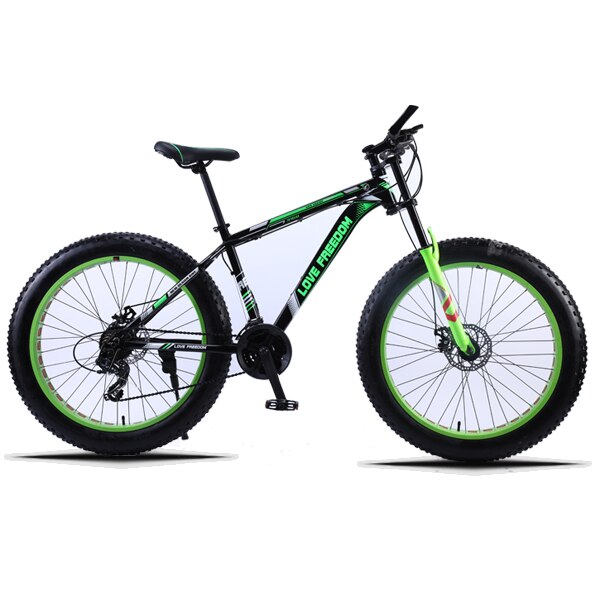 Love Freedom 7/21/24/27 Speed Mountain Bike Aluminum Frame Fat Bike 26 inch * 4.0 tireSnow bicycle Free Delivery easy-smart-way.myshopify.com