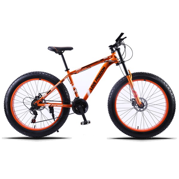 Love Freedom 7/21/24/27 Speed Mountain Bike Aluminum Frame Fat Bike 26 inch * 4.0 tireSnow bicycle Free Delivery easy-smart-way.myshopify.com