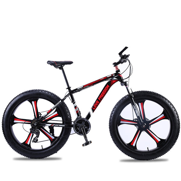 Love Freedom 7/21/24/27 Speed Mountain Bike Aluminum Frame Fat Bike 26 inch * 4.0 tireSnow bicycle Free Delivery easy-smart-way.myshopify.com
