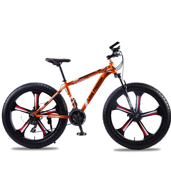 Love Freedom 7/21/24/27 Speed Mountain Bike Aluminum Frame Fat Bike 26 inch * 4.0 tireSnow bicycle Free Delivery easy-smart-way.myshopify.com