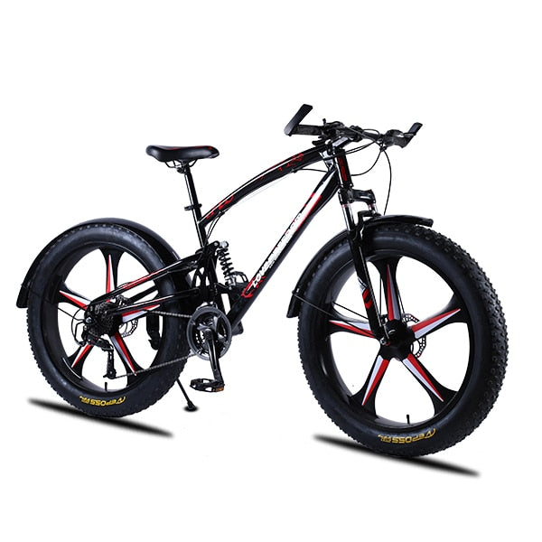 Love Freedom 7/21/24/27 Speed Mountain Bike 26 * 4.0 Fat Tire Bikes Shock Absorbers Bicycle Free Delivery Snow Bike easy-smart-way.myshopify.com