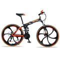 wolf's fang Mountain Bike 21 speed 26"inch Folding bike road bike Double disc brakes folding mountain bikes student bicycle easy-smart-way.myshopify.com