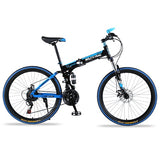 wolf's fang Mountain Bike 21 speed 26"inch Folding bike road bike Double disc brakes folding mountain bikes student bicycle easy-smart-way.myshopify.com