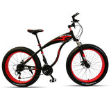 wolf's fang bicycle Mountain bike Fat Bike 21 speed road bikes Man Aluminum Alloy Front and Rear Mechanical Disc Brake easy-smart-way.myshopify.com