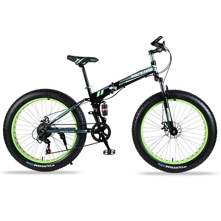 wolf's fang Folding Bicycle Mountain Bike 26 inches 7/21/24 Speed 26x4.0 "  damping bike road bike folding bike Spring Fork easy-smart-way.myshopify.com