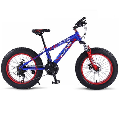 wolf's fang mountain bike 21 speed 2.0 inch bicycle Road bike Fat Bike  Mechanical Disc Brake Women and children  bicycles easy-smart-way.myshopify.com