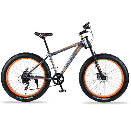 wolf's fang Mountain bike Aluminum Bicycles 26 inches 21/24 speed 26x4.0" Double disc brakes Fat bike road bike bicycle easy-smart-way.myshopify.com