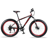 wolf's fang Mountain bike Aluminum Bicycles 26 inches 21/24 speed 26x4.0" Double disc brakes Fat bike road bike bicycle easy-smart-way.myshopify.com