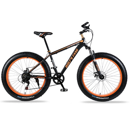 wolf's fang bicycle Mountain Bike road bike Aluminum alloy frame 26x4.0" 7/21/24speed Frame Snow Beach Oversized Bicycle Bikes easy-smart-way.myshopify.com