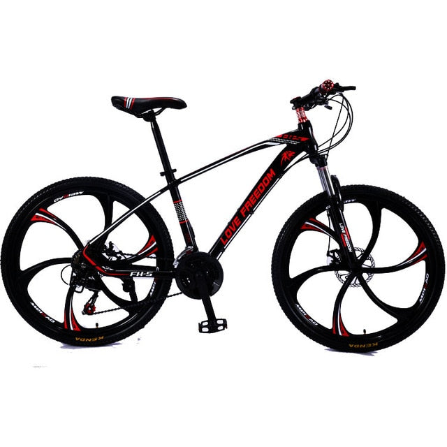 Love Freedom 21 speed 26 inch mountain bike bicycles double disc brakes student bike Bicicleta road bike Free Delivery easy-smart-way.myshopify.com