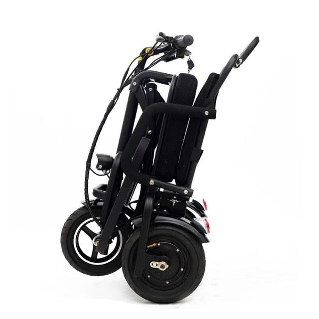 Aluminum alloy folding electric tricycle 8inch and 10inch elderly electric bike can enter the elevator folding electric bicycl easy-smart-way.myshopify.com